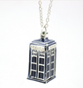 necklace Doctor Who necklace - ancient Blue TARDIS