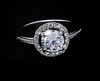 18k Real gold Zircon Crystal Rings jewelry !High-quality women jewelry - Fashion Noble Plated