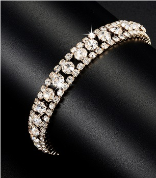 Hand-woven Beads Rhinestone bracelets women Accessories - Brand Design Fashion Wedding Crystal Bracelet jewelry