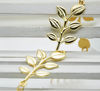 Headband Accessories Tassel Head Jewelry - Elegant Golden Olive Leaf Decoration Hair Combs Cuff Pin