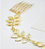 Headband Accessories Tassel Head Jewelry - Elegant Golden Olive Leaf Decoration Hair Combs Cuff Pin