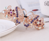 Hairpin Women Jewelry Hair Accessories - crystal Rhinestone Flower Hair Barrette Clip