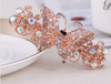 Hairpin Women Jewelry Hair Accessories - crystal Rhinestone Flower Hair Barrette Clip