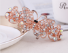 Hairpin Women Jewelry Hair Accessories - crystal Rhinestone Flower Hair Barrette Clip