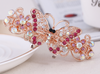 Hairpin Women Jewelry Hair Accessories - crystal Rhinestone Flower Hair Barrette Clip