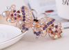 Hairpin Women Jewelry Hair Accessories - crystal Rhinestone Flower Hair Barrette Clip