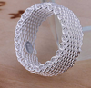 Fashion Jewelry,Mesh Ring - 925 Sterling Silver Ring