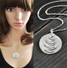 personalised stack disc name necklace - Custom name necklace,engraved family member names necklace