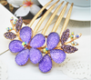 Wedding Women Jewelry Hair Accessories Bridal Comb - Rhinestone Crystals Comb Hair Clip Flower Hair Comb