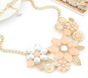 rhinestone maxi necklace and pendant multi layer necklace - new fashion bright flower necklace charm