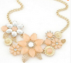 rhinestone maxi necklace and pendant multi layer necklace - new fashion bright flower necklace charm