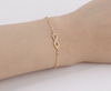 Women Men Friendship Bracelets - Hot Bracelet 18K Gold Silver CZ Infinity Bracelets